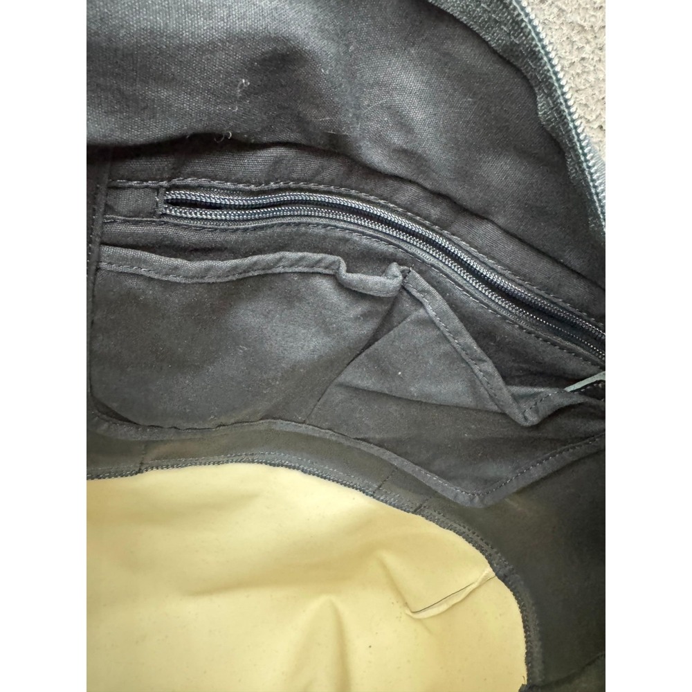 L.L.Bean Nor'easter Canvas Tote Bag Midnight Black Coal Weather Resistant - Picture 13 of 16